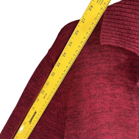 Woolrich Women XL Red Snowman Embroidered Button Cardigan Christmas Tree Sweater - Picture 11 of 16